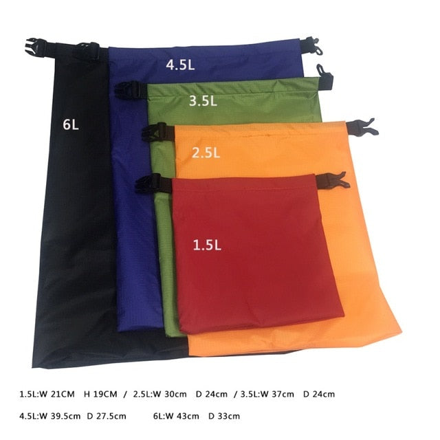 5 Pcs/Set Outdoor Swimming Waterproof Bag